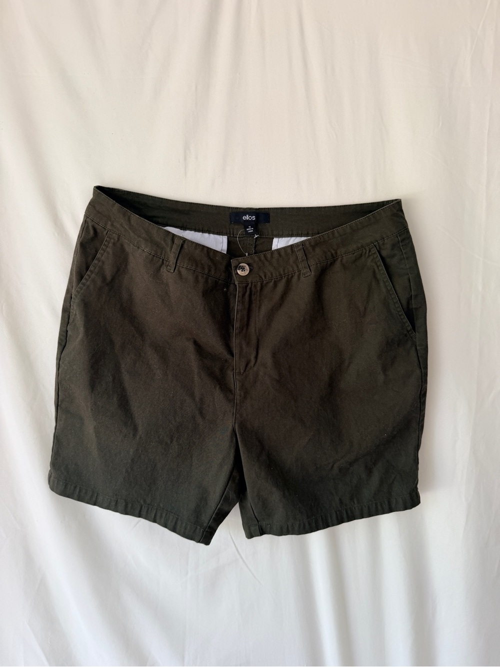 ellos Olive-Tone Women's Chino Shorts
